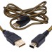 1.5M 24K Precious Metals Charger Charging Cord Micro USB 2.0 Data Cable for Nintendo NDSI/NDSIXL/2DS/3DS/NEW 3DS/3DSXL