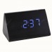 Mini Voice Control Wood Clock Voice Control Wooden Clock Creative Led Voice Control Clock Mini Alarm Clock