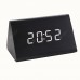 Mini Voice Control Wood Clock Voice Control Wooden Clock Creative Led Voice Control Clock Mini Alarm Clock